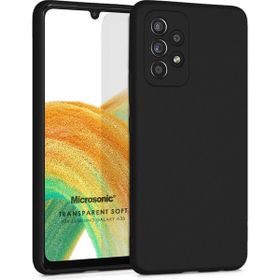 Microsonic Matte Silicone Samsung Galaxy A33 5G Siyah Kılıf
