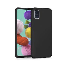 Microsonic Matte Silicone Samsung Galaxy A71 Siyah Kılıf