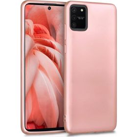 Microsonic Matte Silicone Samsung Galaxy A91 S10 Lite Rose Gold Kılıf