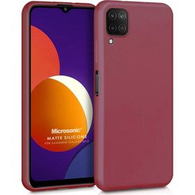 Microsonic Matte Silicone Samsung Galaxy M12 Mor Kılıf