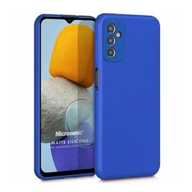 Microsonic Matte Silicone Samsung Galaxy M13 Mavi Cep Telefonu Kılıfı