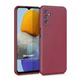 Microsonic Matte Silicone Samsung Galaxy M13 Mor Cep Telefonu Kılıfı