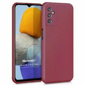 Microsonic Matte Silicone Samsung Galaxy M13 Mor Cep Telefonu Kılıfı