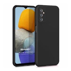 Microsonic Matte Silicone Samsung Galaxy M13 Siyah Kılıf