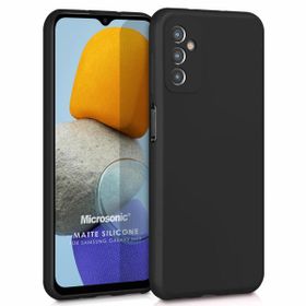 Microsonic Matte Silicone Samsung Galaxy M13 Siyah Kılıf