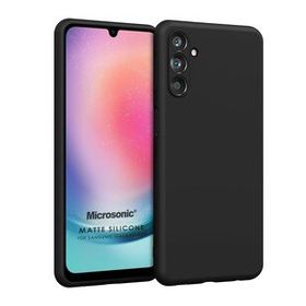 Microsonic Matte Silicone Samsung Galaxy M14 Siyah Kılıf