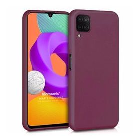 Microsonic Matte Silicone Samsung Galaxy M22 Mor Cep Telefonu Kılıfı