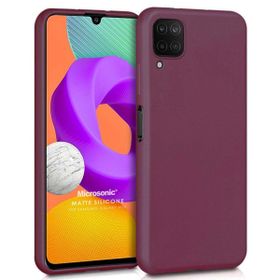 Microsonic Matte Silicone Samsung Galaxy M22 Mor Cep Telefonu Kılıfı