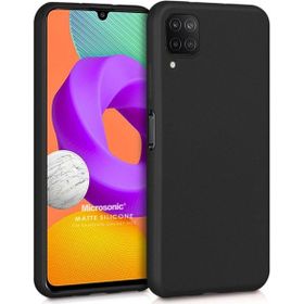 Microsonic Matte Silicone Samsung Galaxy M22 Siyah Cep Telefonu Kılıfı