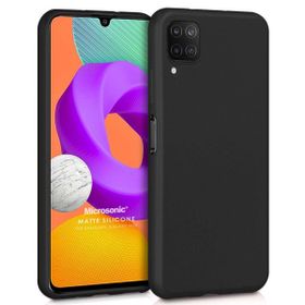 Microsonic Matte Silicone Samsung Galaxy M22 Siyah Cep Telefonu Kılıfı