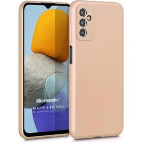Microsonic Matte Silicone Samsung Galaxy M23 Gold Cep Telefonu Kılıfı