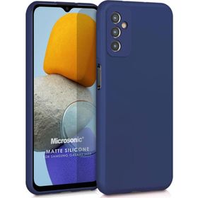 Microsonic Matte Silicone Samsung Galaxy M23 Lacivert Cep Telefonu Kılıfı