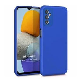 Microsonic Matte Silicone Samsung Galaxy M23 Mavi Cep Telefonu Kılıfı
