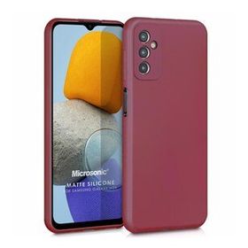 Microsonic Matte Silicone Samsung Galaxy M23 Mor Cep Telefonu Kılıfı