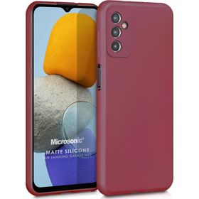 Microsonic Matte Silicone Samsung Galaxy M23 Mor Cep Telefonu Kılıfı