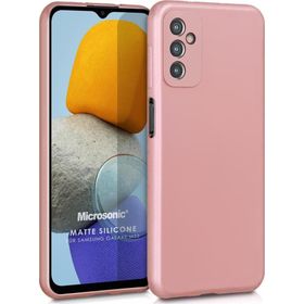 Microsonic Matte Silicone Samsung Galaxy M23 Rose Gold Cep Telefonu Kılıfı