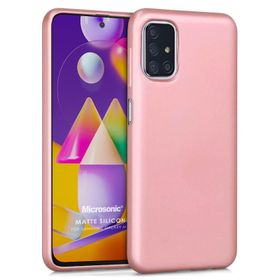 Microsonic Matte Silicone Samsung Galaxy M31S Siyah Kılıf