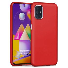 Microsonic Matte Silicone Samsung Galaxy M31S Siyah Kılıf