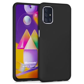 Microsonic Matte Silicone Samsung Galaxy M31S Siyah Kılıf