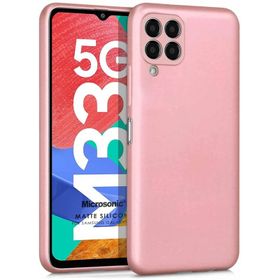 Microsonic Matte Silicone Samsung Galaxy M33 Cep Telefonu Kılıfı