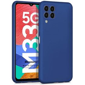 Microsonic Matte Silicone Samsung Galaxy M33 Cep Telefonu Kılıfı