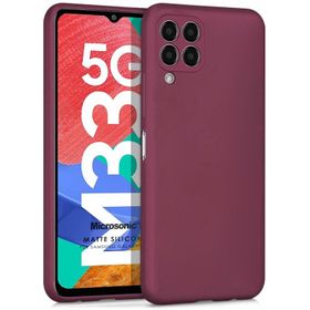 Microsonic Matte Silicone Samsung Galaxy M33 Cep Telefonu Kılıfı