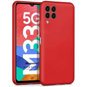 Microsonic Matte Silicone Samsung Galaxy M33 Cep Telefonu Kılıfı