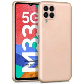 Microsonic Matte Silicone Samsung Galaxy M33 Cep Telefonu Kılıfı