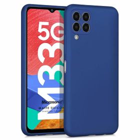 Microsonic Matte Silicone Samsung Galaxy M33 Lacivert Cep Telefonu Kılıfı