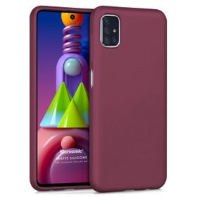 Microsonic Matte Silicone Samsung Galaxy M51 Mor Cep Telefonu Kılıfı