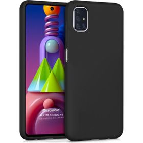 Microsonic Matte Silicone Samsung Galaxy M51 Siyah Kılıf