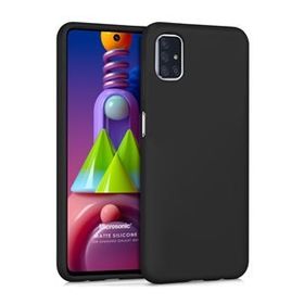 Microsonic Matte Silicone Samsung Galaxy M51 Siyah Kılıf