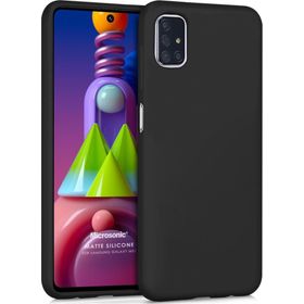 Microsonic Matte Silicone Samsung Galaxy M51 Siyah Kılıf