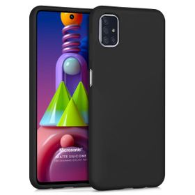 Microsonic Matte Silicone Samsung Galaxy M51 Siyah Kılıf