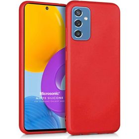 Microsonic Matte Silicone Samsung Galaxy M52 Cep Telefonu Kılıfı