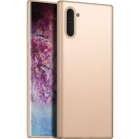 Microsonic Matte Silicone Samsung Galaxy Note 10 Gold Cep Telefonu Kılıfı