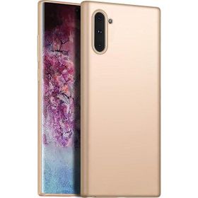 Microsonic Matte Silicone Samsung Galaxy Note 10 Gold Cep Telefonu Kılıfı