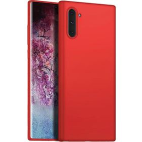 Microsonic Matte Silicone Samsung Galaxy Note 10 Kırmızı Cep Telefonu Kılıfı
