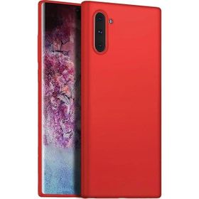 Microsonic Matte Silicone Samsung Galaxy Note 10 Kırmızı Cep Telefonu Kılıfı