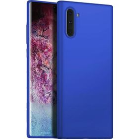 Microsonic Matte Silicone Samsung Galaxy Note 10 Mavi Cep Telefonu Kılıfı