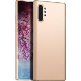 Microsonic Matte Silicone Samsung Galaxy Note 10 Plus Gold Kılıf