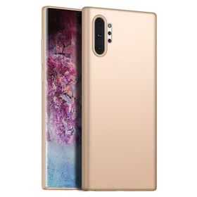 Microsonic Matte Silicone Samsung Galaxy Note 10 Plus Gold Kılıf