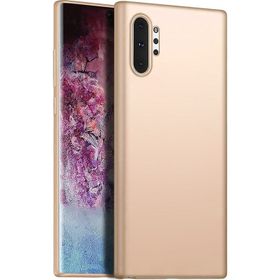 Microsonic Matte Silicone Samsung Galaxy Note 10 Plus Gold Kılıf