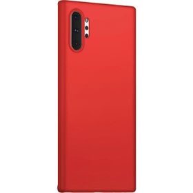 Microsonic Matte Silicone Samsung Galaxy Note 10 Plus Kırmızı Cep Telefonu Kılıfı