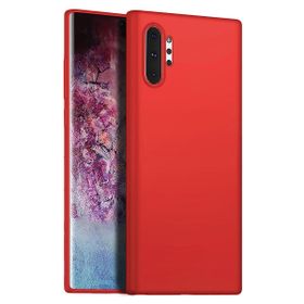 Microsonic Matte Silicone Samsung Galaxy Note 10 Plus Kırmızı Cep Telefonu Kılıfı
