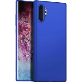 Microsonic Matte Silicone Samsung Galaxy Note 10 Plus Mavi Cep Telefonu Kılıfı