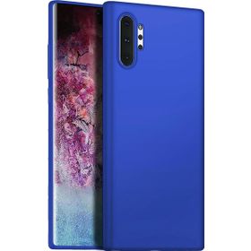 Microsonic Matte Silicone Samsung Galaxy Note 10 Plus Mavi Cep Telefonu Kılıfı