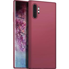 Microsonic Matte Silicone Samsung Galaxy Note 10 Plus Mor Cep Telefonu Kılıfı