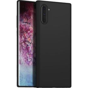 Microsonic Matte Silicone Samsung Galaxy Note 10 Siyah Cep Telefonu Kılıfı