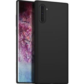 Microsonic Matte Silicone Samsung Galaxy Note 10 Siyah Cep Telefonu Kılıfı